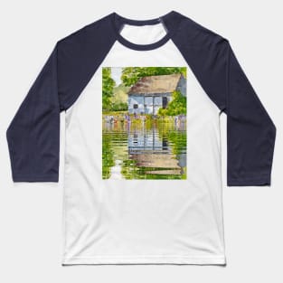 home on jungle river - pixel artwork painting Baseball T-Shirt